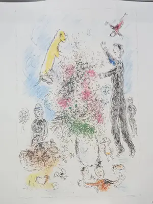 Marc Chagall - "Les Lilas" & "Création" kopen? Bied vanaf 45!