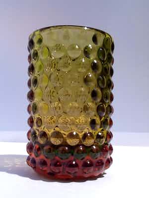 WMF - Zware sommerso noppen vaas,Erich Jachmann. verkocht voor € 50!