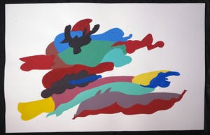Henri Plaat - Gouache op papier, Zonder titel (Groot) kopen? Bied vanaf 1!
