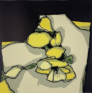 Fon Klement - boardsnede in kleur - 'Floraison' kopen? Bied vanaf 150!