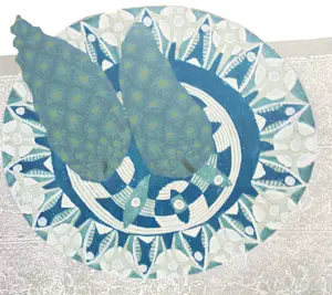 Sees Vlag - "schelp en schaal met dennenappels'. kopen? Bied vanaf 95!