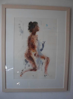 Hans Hellingwerf - Pastel/Krijt. Model, "Anoek". kopen? Bied vanaf 80!