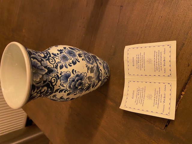 Potterie Oud Delft - Delfts blauw vaasje kopen? Bied vanaf 35!