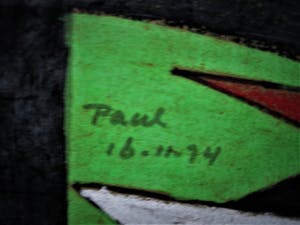 Paul Koning - Bijzonder Psychedelisch 1974 Pastel krijt "Labyrinth" gesigneerd kopen? Bied vanaf 10!