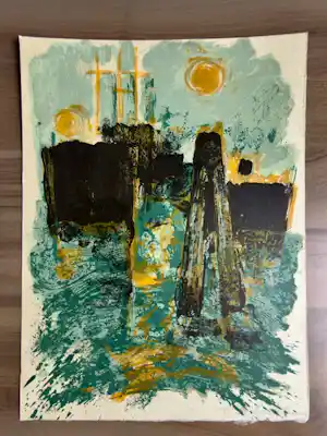 AcheterMaurice Elie Sarthou - Lithographie originale illustrant les écrits d'Arthur Rimbaud? Enchérissez de 85!