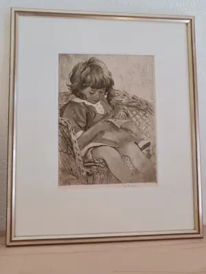 Pol Dom - Ets van dochtertje Elise Dom uit 1916 kopen? Bied vanaf 75!