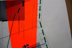 Gerard Verdijk - Gerard Verdijk, kleurenlitho Violet Turnpike, 1968 kopen? Bied vanaf 45!