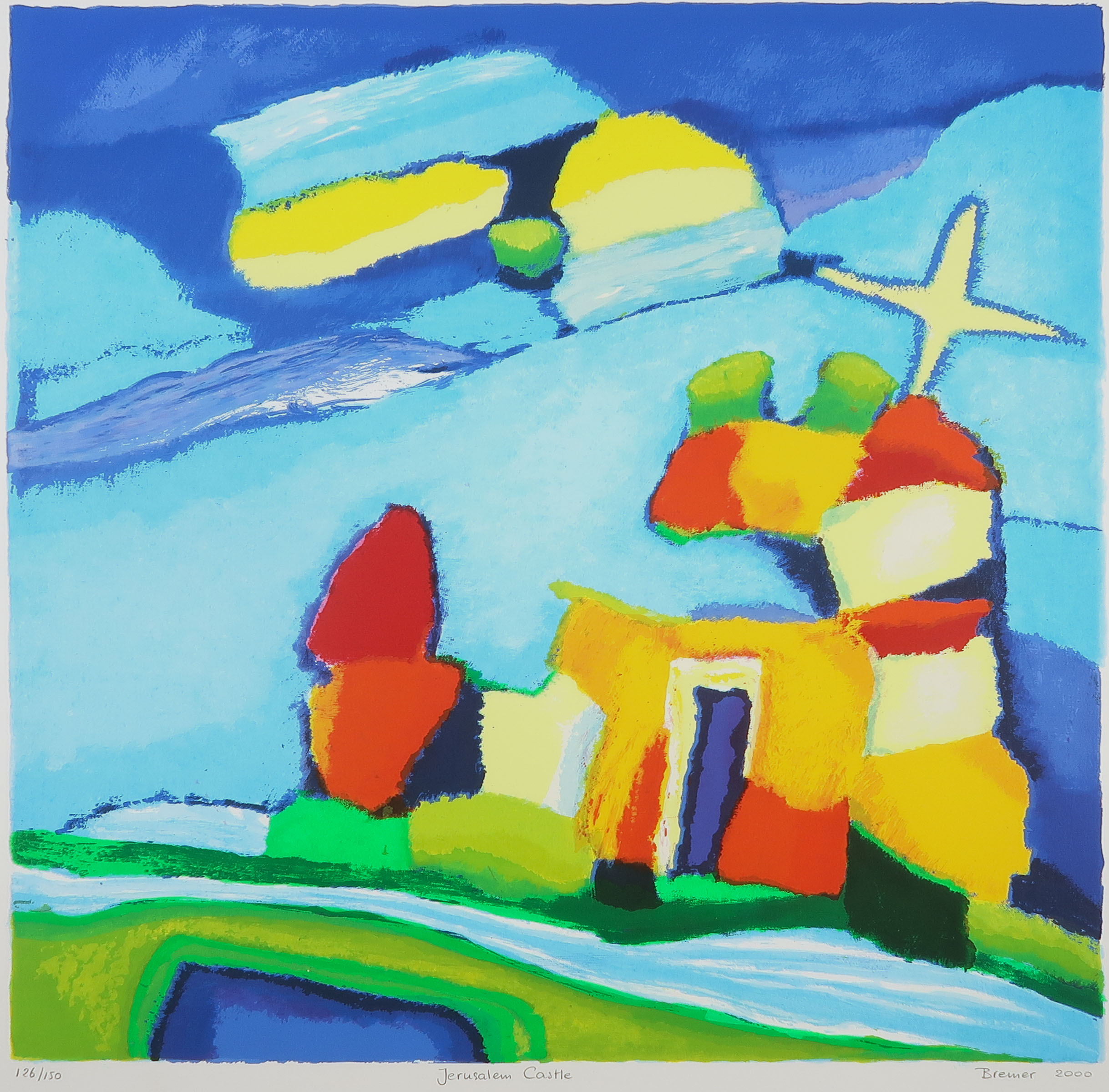 Saskia Bremer - Zeefdruk, Jerusalem Castle kopen? Bied vanaf 1!