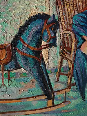 Denny Jacobs - Hobbelpaard met naakt bij raam kopen? Bied vanaf 90!