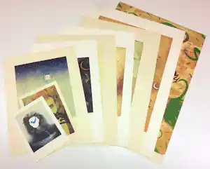 Buy Jurjen Ravenhorst - & Mivrolav Potvic - Litho, Lot van 9 surrealistische voorstellingen? Bid from 100!
