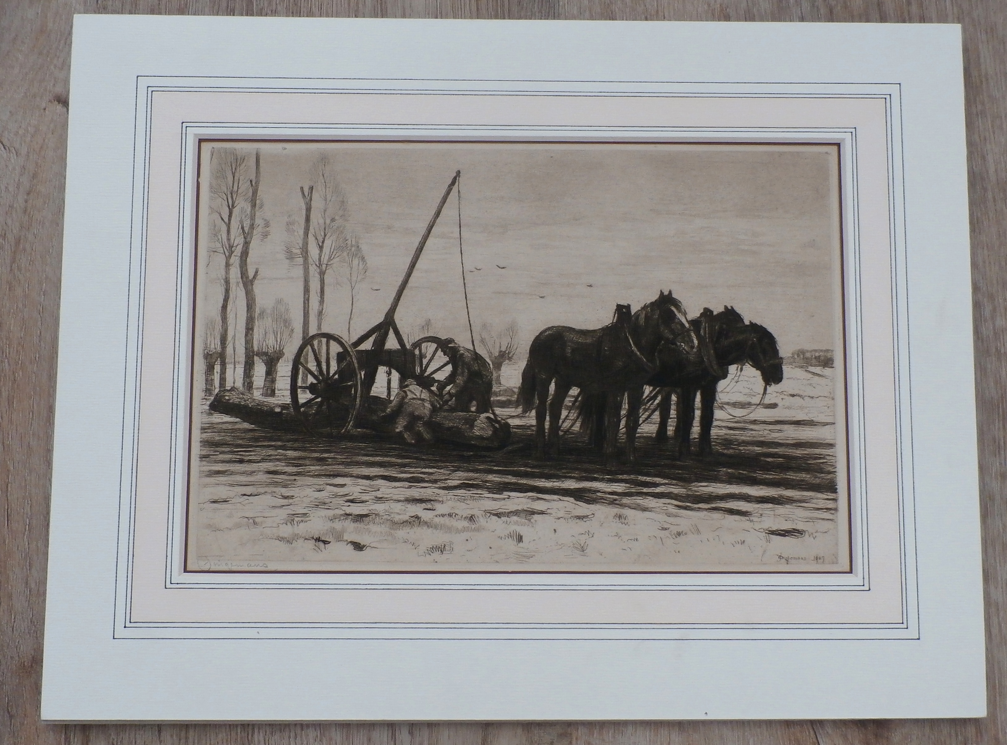 Waalko Jans Dingemans (sr.) - ets: ploegende paarden kopen? Bied vanaf 55!