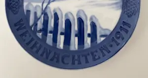 Royal Copenhagen - Schitterend kerstbord uit 1911 (Weihnachten 1911); Oluf Jensen kopen? Bied vanaf 40!