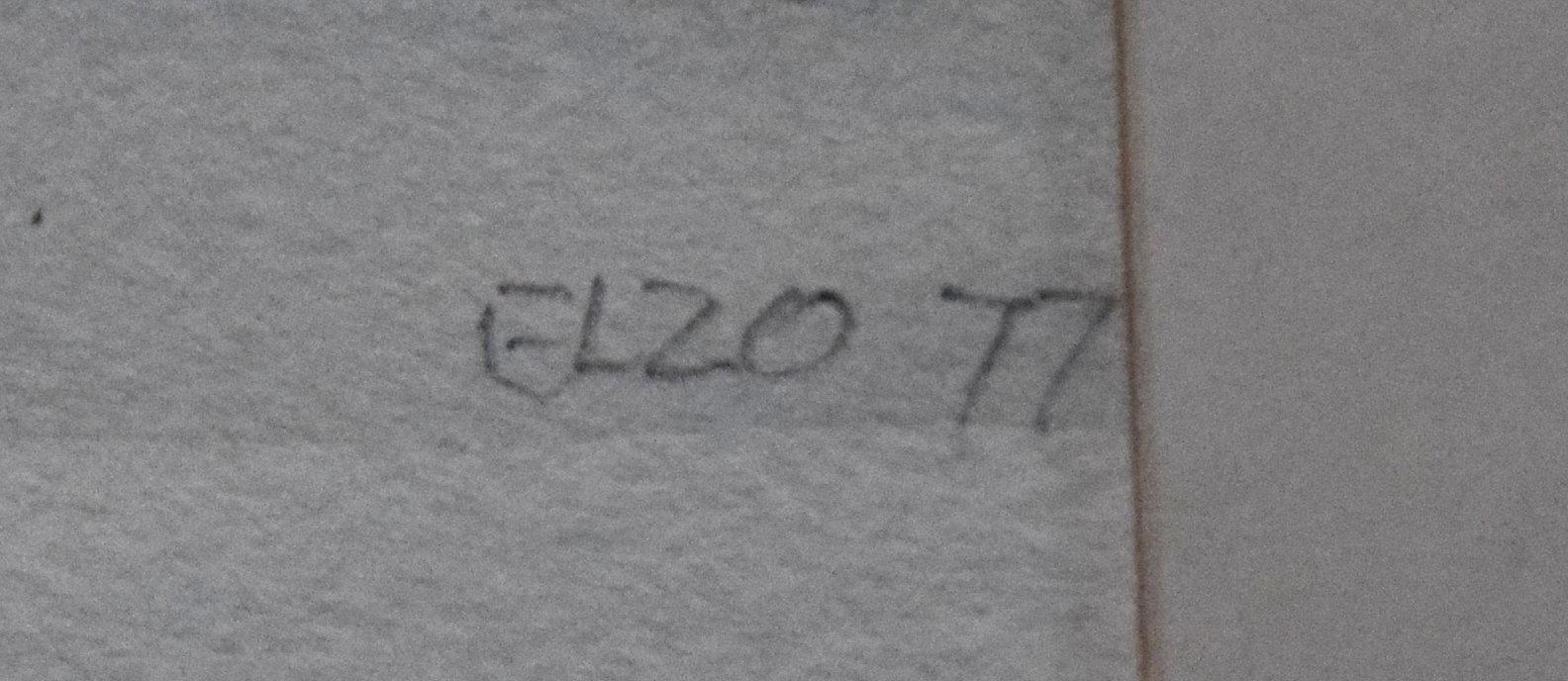 Elzo Dibbets - Stilleven met Spiegel - Potlood & aquarel op papier - BKR Nijmegen - 1977 kopen? Bied vanaf 15!