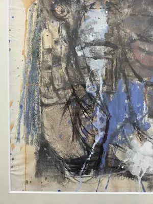 Wim Bosma - Vrouw met masker. Afrikaanse sfeer. kopen? Bied vanaf 399!