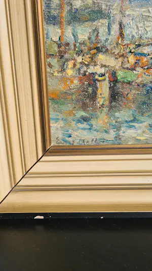 Evert Moll - Evert Moll: Gezicht op de Rotterdamse Haven kopen? Bied vanaf 750!