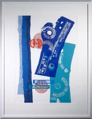 Seund Ja Rhee - Houtsnede, Marques d'espoir Memoire de la liberte - Ingelijst (Groot) verkocht voor € 150!