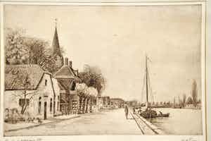 M. E. Tims - Stadsgezicht: Oude Wetering verkocht voor € 45!