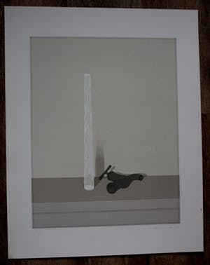 Jeroen Henneman - Zeefdruk: Kraan en waterstraal - 1973 kopen? Bied vanaf 95!