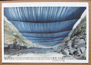 Christo - " Over the River " - Project for the Arkansas River " handgesigneerd inc. pptout kopen? Bied vanaf 109!