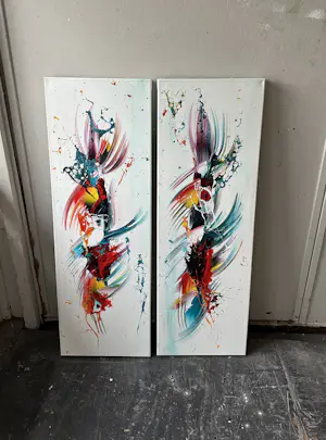 Gena - Abstract Twee Luik kopen? Bied vanaf 249!