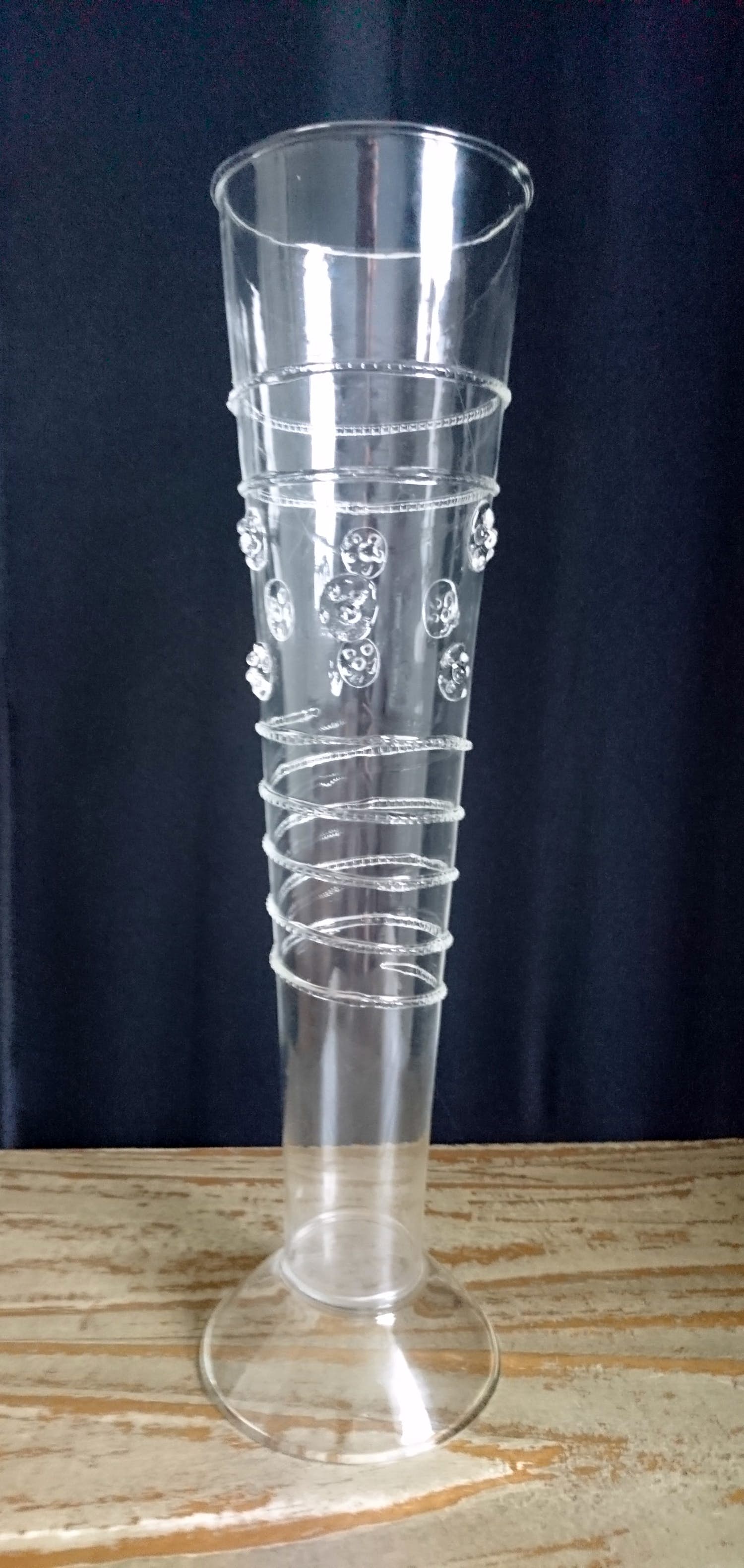 Niet of onleesbaar gesigneerd - Venetiaans mondgeblazen glazen flute (replica) kopen? Bied vanaf 1!