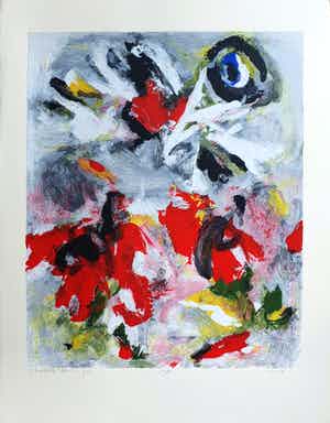 Charlotte Molenkamp - Zeefdruk: 'Vogel' verkocht voor € 85!