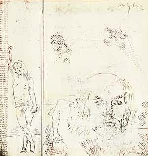 Ad Snijders - Andy Warhol III - 1976 - verf en zeefdruk op papier - BKR Eindhoven verkocht voor € 20!