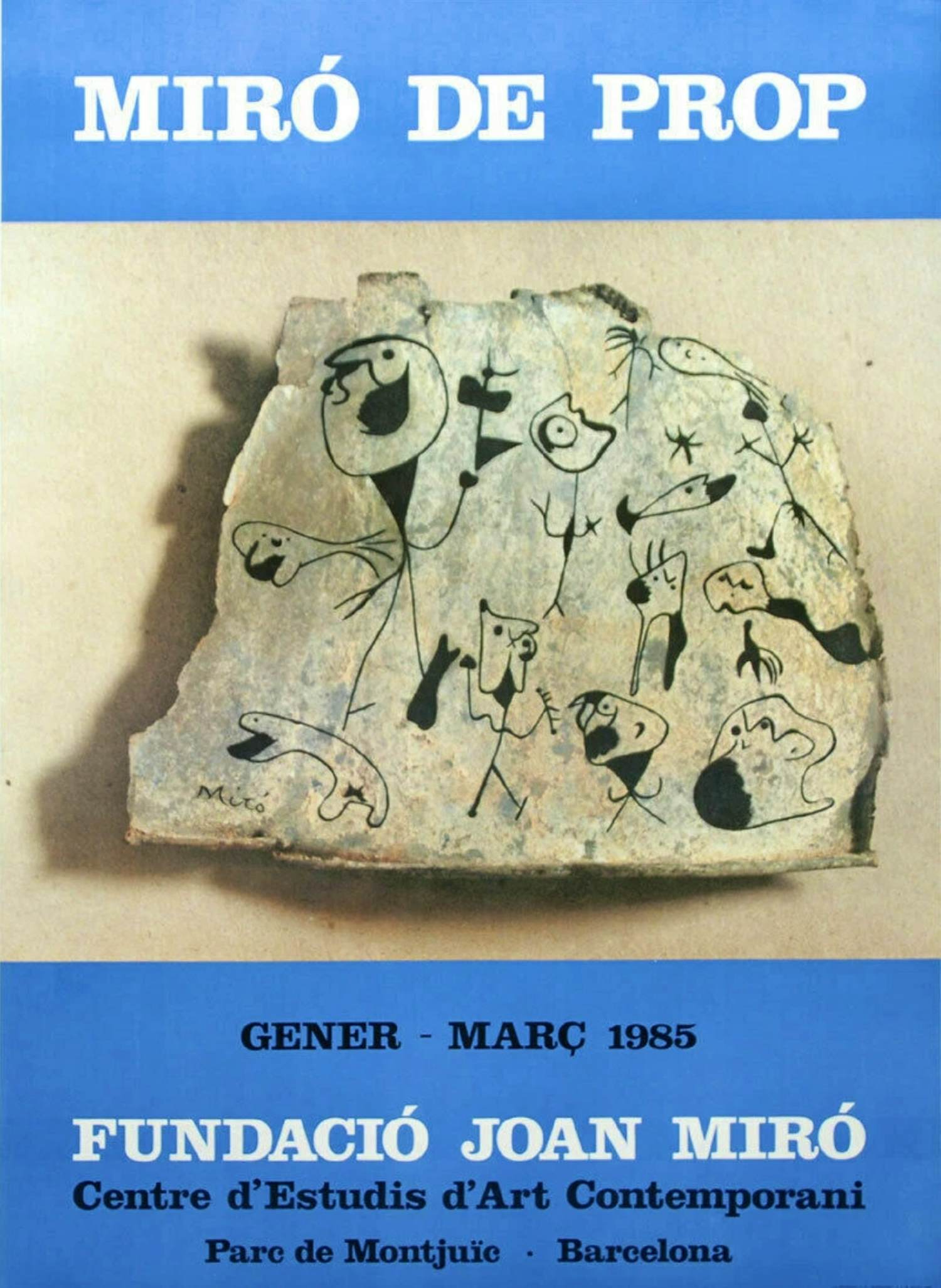 Joan Miro - Affiche “Miró de Prop - Barcelona, 1985”. Gesigneerd in de plaat. kaufen? Bieten Sie von 30!