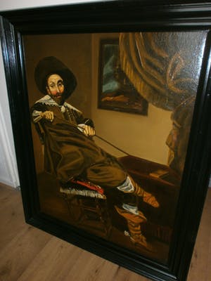 Niet of onleesbaar gesigneerd - fraai oud olieverf schilderij gerestaureerd kopen? Bied vanaf 10!