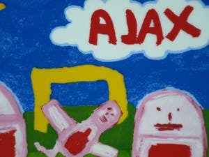 Plateelfabriek Schoonhoven N.V. - Porseleinen bord , AJAX - 2005 – doorsnede 27,5 cm kopen? Bied vanaf 1!