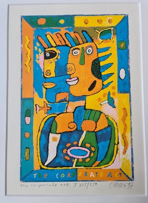 Clemens Briels - Corporate Art - gesigneerd - ingelijst - 250 ex. kopen? Bied vanaf 50!