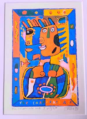 Clemens Briels - Corporate Art - gesigneerd - ingelijst - 250 ex. verkocht voor € 50!