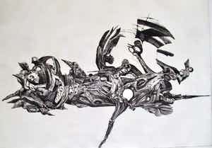 Roger Chailloux - Grote ets "Brief aan Gerrit Achterberg" verkocht voor € 40!