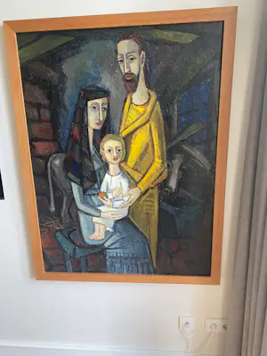 Willem Chabot - Jozef en Maria met kindje jezus en de ezel kopen? Bied vanaf 975!