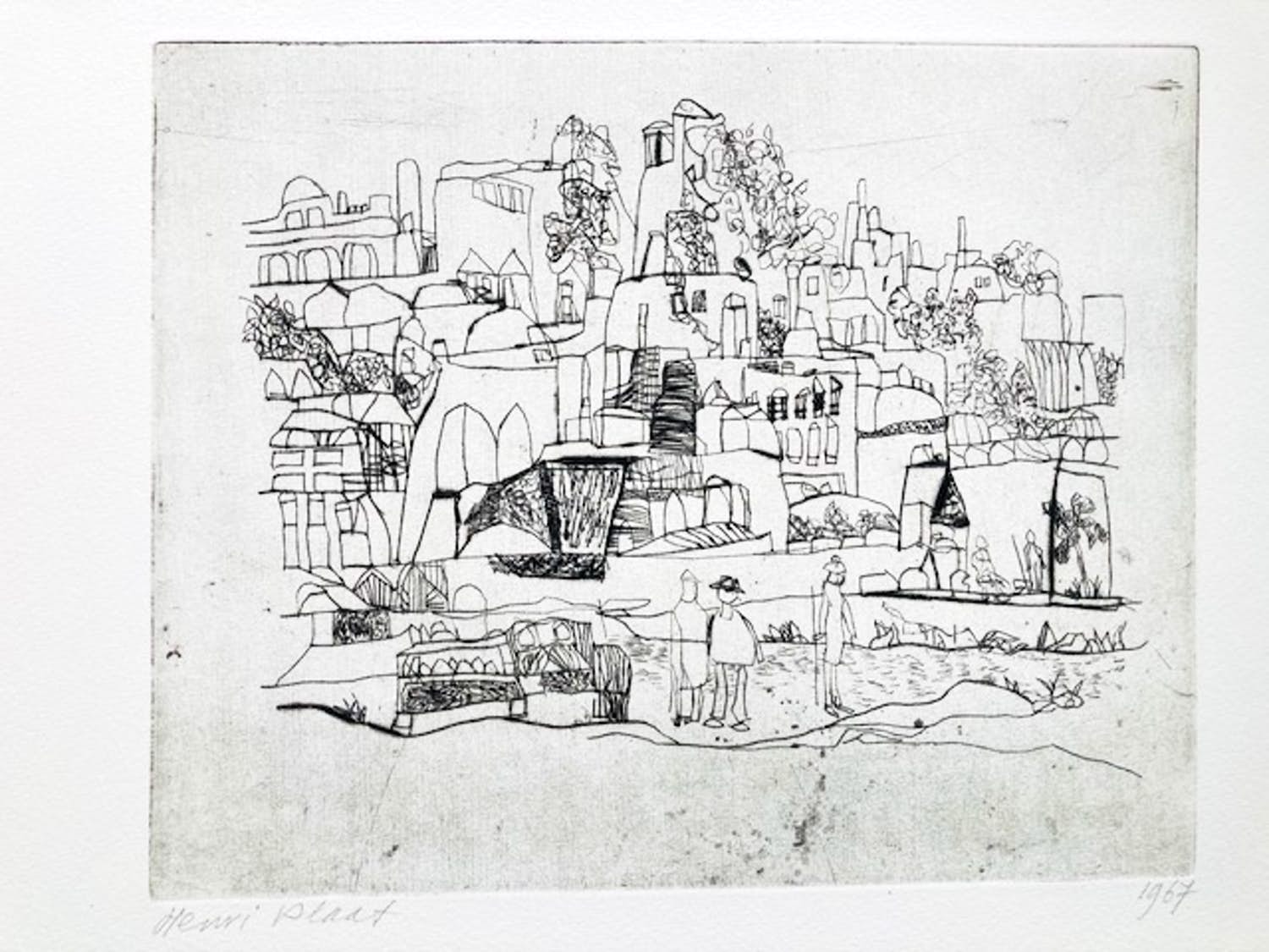 Henri Plaat - zonder titel verkocht voor € 45!