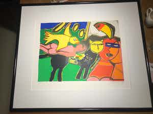 Corneille - Femme Orange et L’Oiseau Jaune verkocht voor € 100!