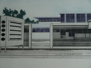 Peter van der Heijden - Ets en aquatint , Belgische brievenbussen – gesigneerd – 1977 – nr 1 van 12 kopen? Bied vanaf 50!