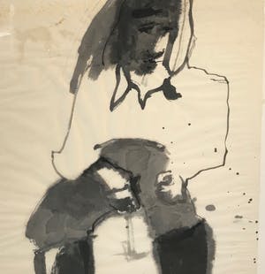 Jurjen de Haan - Prachtig uniek werk - 'Carlos' - Inkt / aquarel op papier - 1971 kopen? Bied vanaf 1!