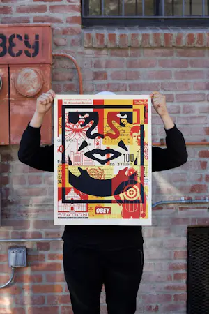 Shepard Fairey - 3-FACE COLLAGE Signed Lithograph Part 3 kopen? Bied vanaf 10!