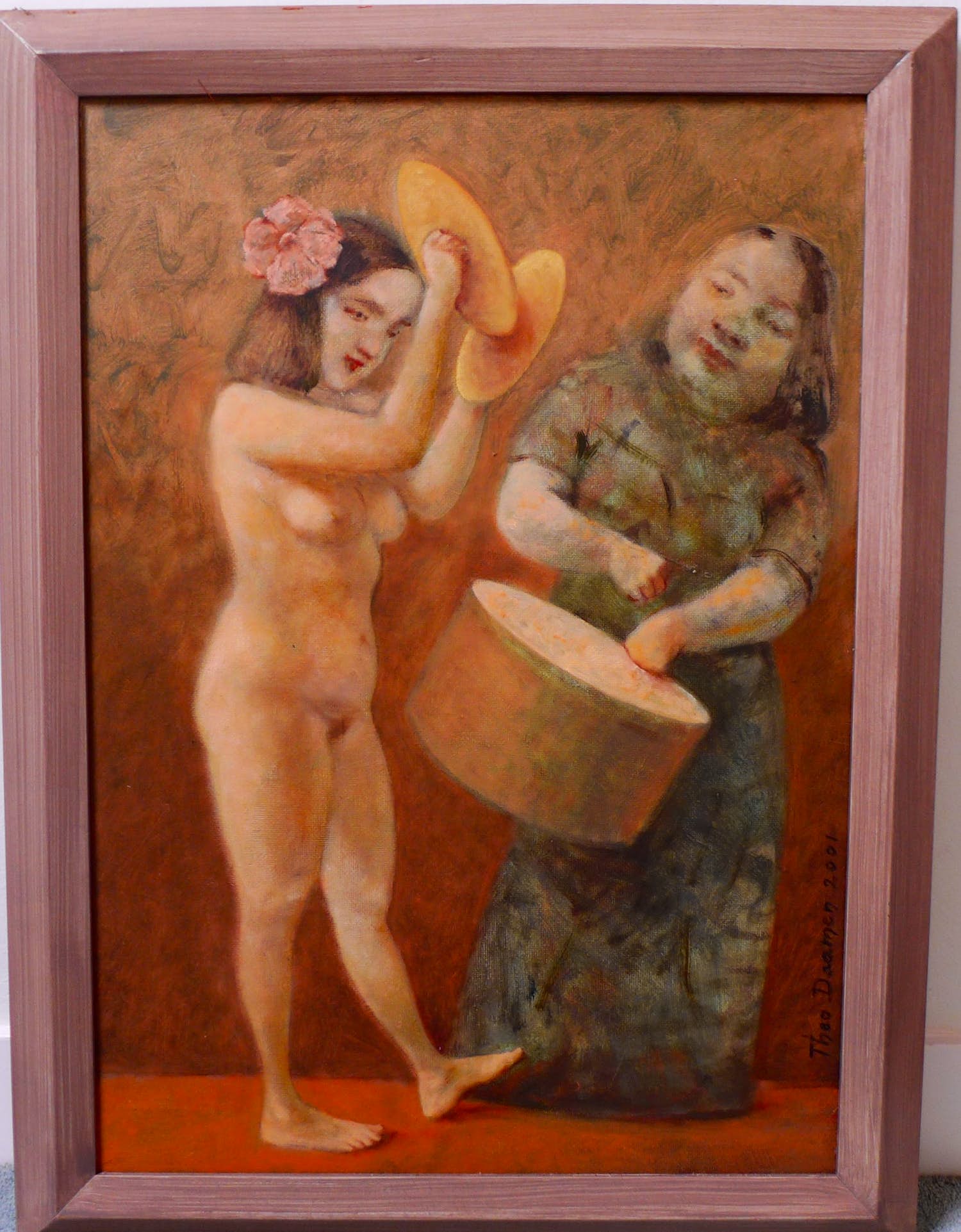 Theo Daamen - Schilderij, Slagwerk III Olieverf op paneel uit 1991 kopen? Bied vanaf 400!