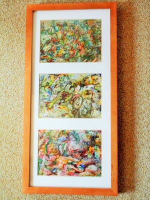 Carla Schot - Olieverfschilderij - Figuren [6-10-27] kopen? Bied vanaf 60!