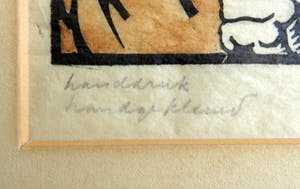 Jan Pzn. Franken - Gezicht op West Kapelle met kerk en figuren op de voorgrond. kopen? Bied vanaf 25!