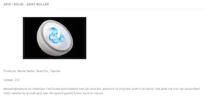 Novy Bor - Gert Bullée glaskunstbeurs jaarobject getiteld Solid kopen? Bied vanaf 125!