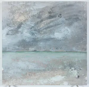 Chantal Borremans - Gemengde techniek (structuurverf op doek), Écume (diptiek) kopen? Bied vanaf 120!