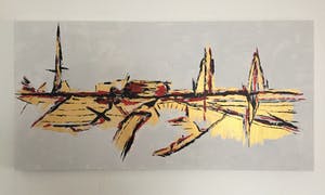 John Foppen - The Golden Harbor..... # K03 . XL. GROOT. kopen? Bied vanaf 169!