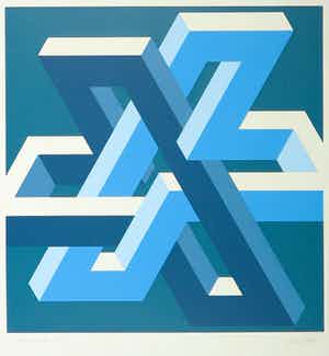 Arthur Stibbe - Zeefdruk, Inversie verkocht voor € 40!