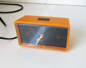Siemens vintage oranje-gele wekker model MU 15 10 verkocht voor € 1!