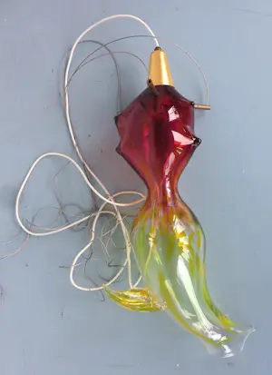 Michel van Overbeeke - Bijzondere lamp van glas / Droomluchter - inclusief boek! kopen? Bied vanaf 500!