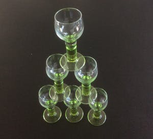 Willem Heesen - Vier ARUBA likeurglazen en zes borrelglaasjes kopen? Bied vanaf 20!