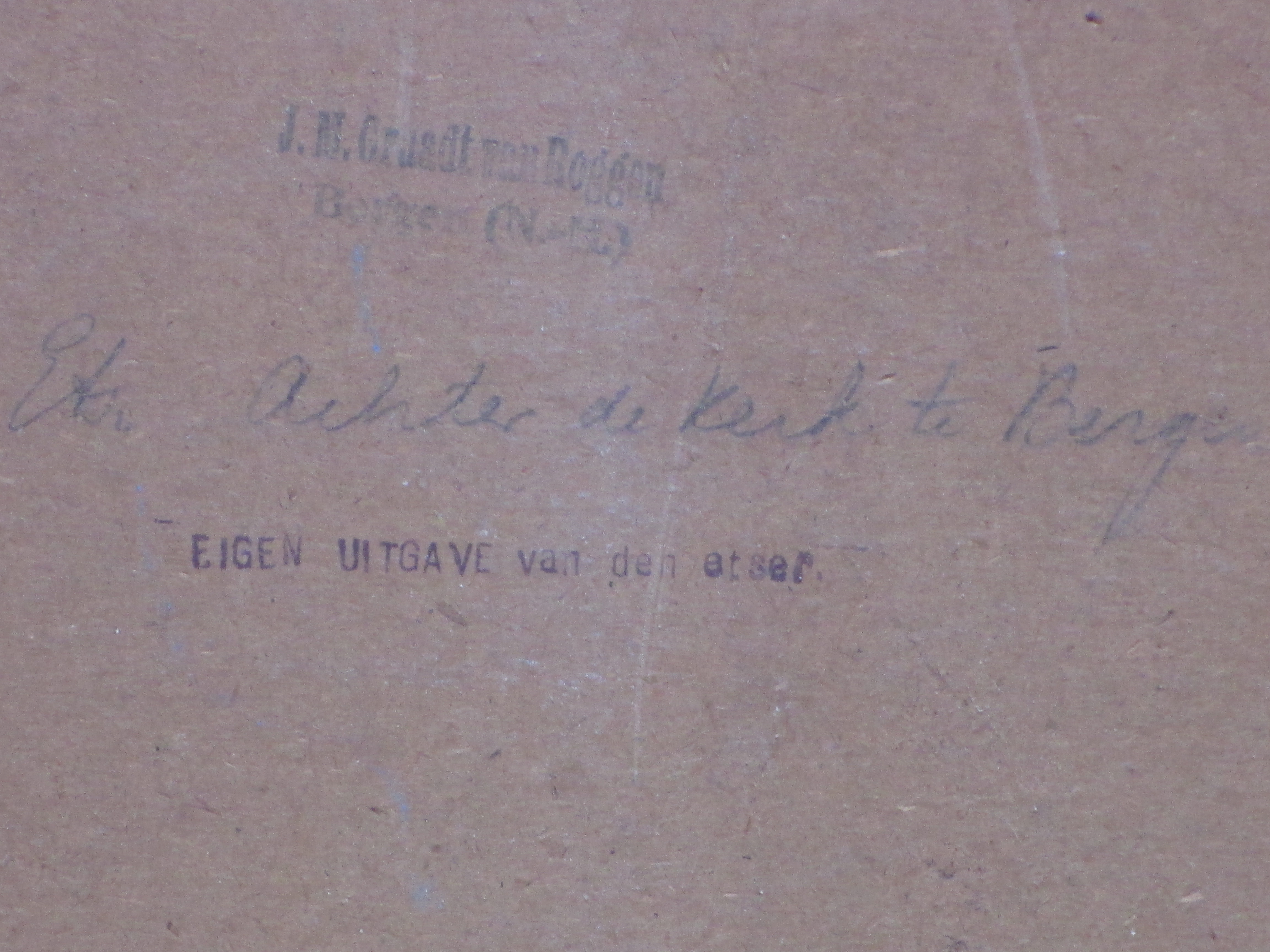 Johannes Graadt van Roggen - Achter de kerk te Bergen - Ets kopen? Bied vanaf 100!